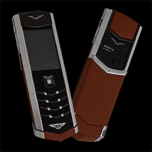 Vertu Signature S Design Bentley Brown Leather