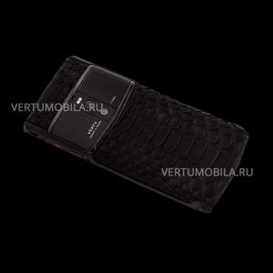 Vertu Signature Touch  Pure Black Python NEW 