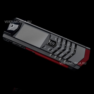 Vertu Signature S Design Pure Black PVD  Red