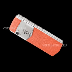 Vertu Aster P Stainles Steel Orange Leather Exclusive