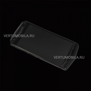 Vertu Aster P Stainles Pure Black Leather Exclusive 