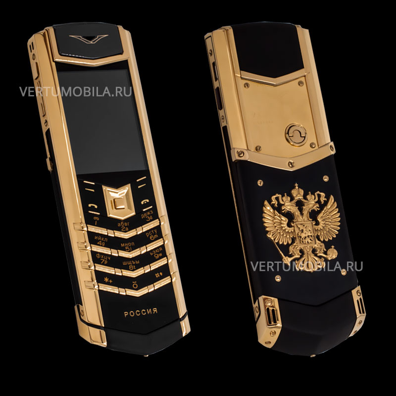 Vertu Signature S Design Gold Black Leather Russia