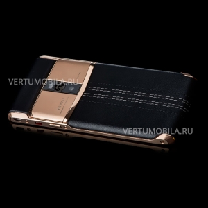 Vertu Signature Touch Gold Black Leather NEW