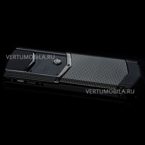 Vertu Signature S Design Clous De Paris Stainless Steel Black