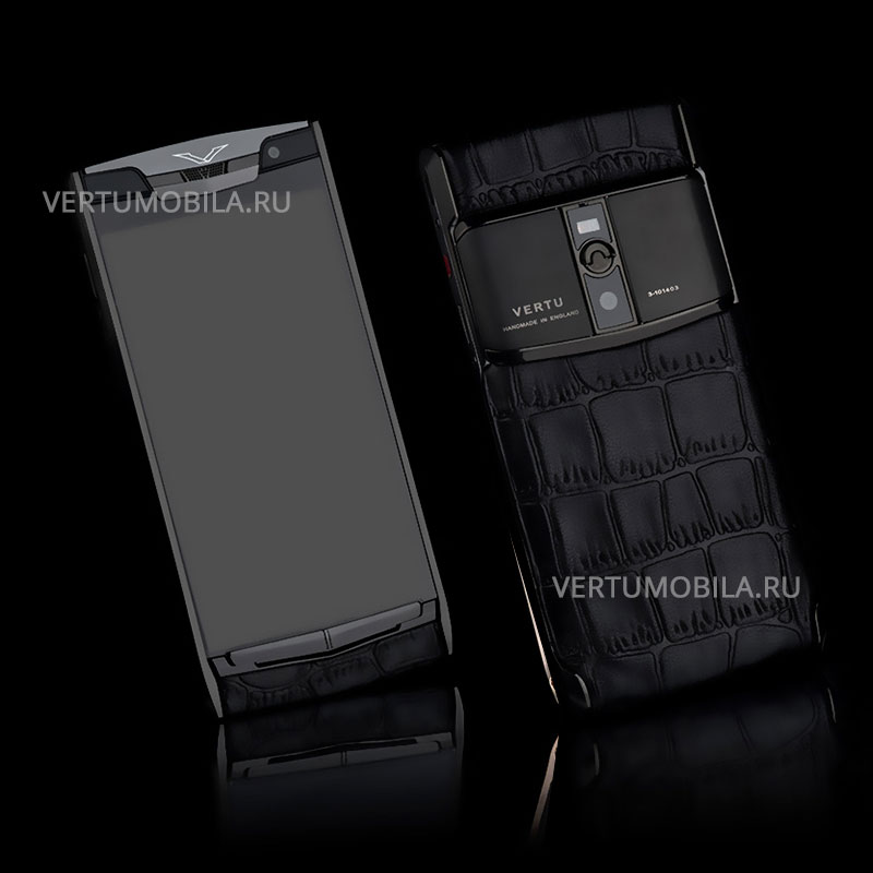 Vertu Signature Touch Pure Crocodile Black NEW 