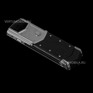 Vertu Signature S Design Stainless Steel DLC Ceramic Black Crocodile